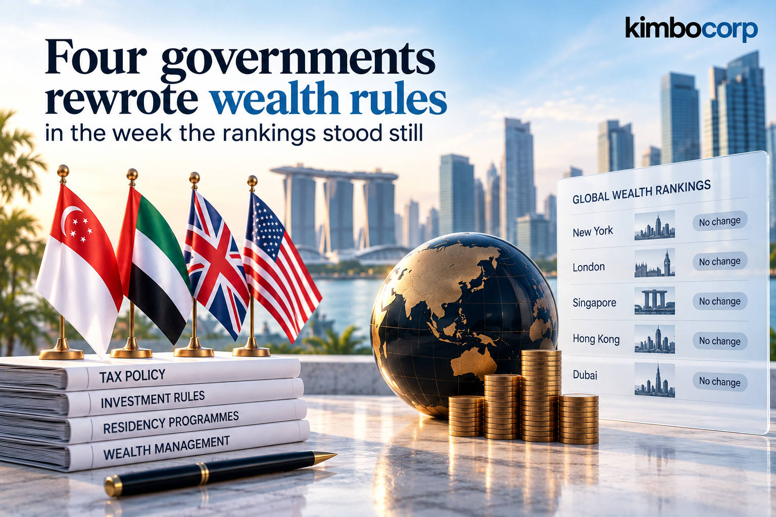 Four governments rewrote wealth rules in the week the rankings stood still