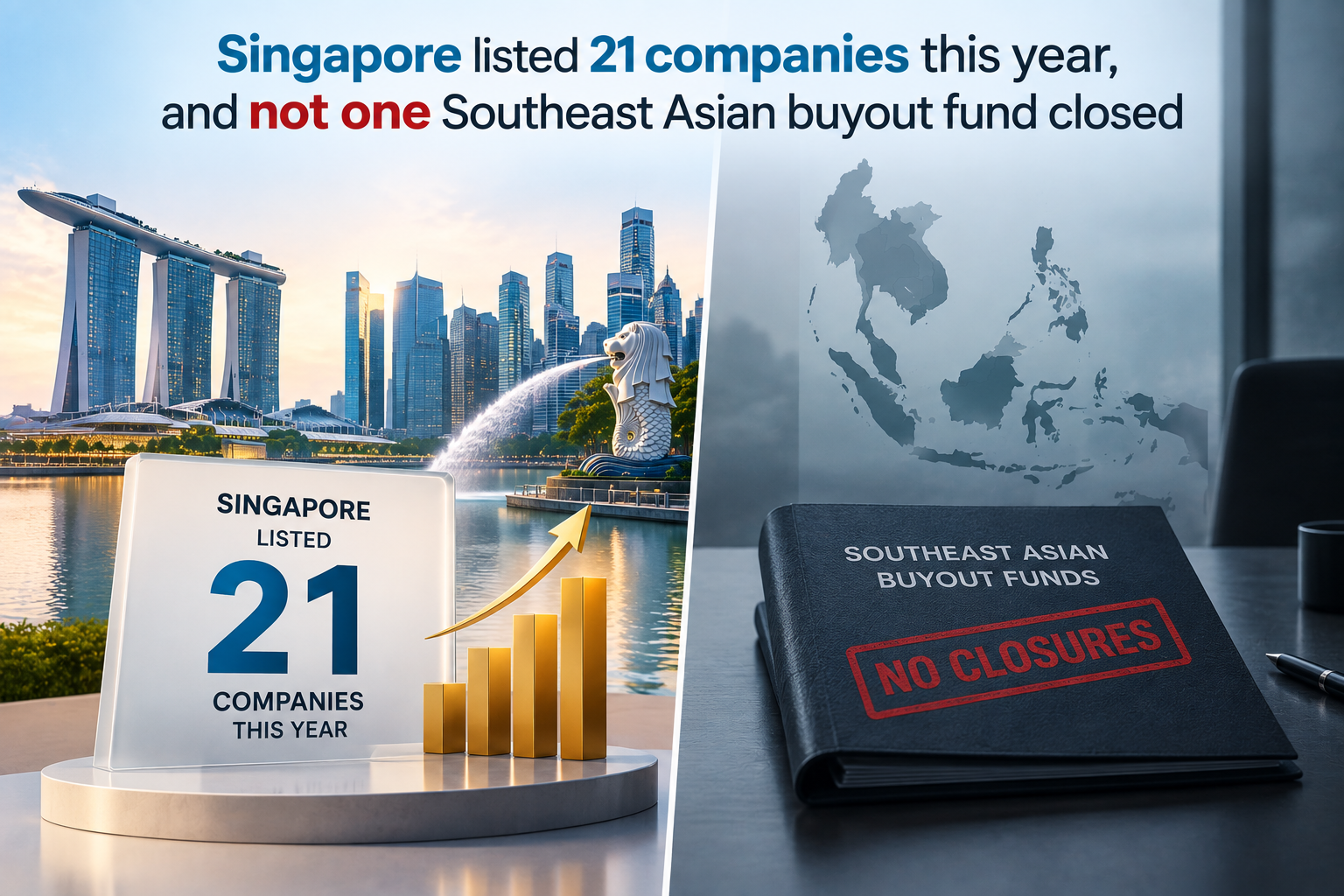 Singapore listed 21 companies this year, and not one Southeast Asian buyout fund closed