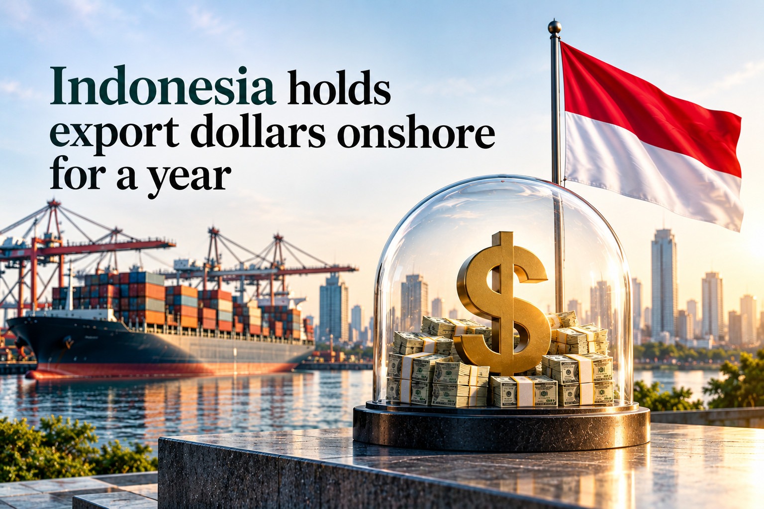 Indonesia holds export dollars onshore for a year, with five permitted uses