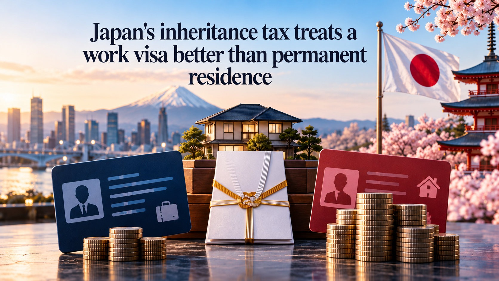 Japan’s inheritance tax treats a work visa better than permanent residence